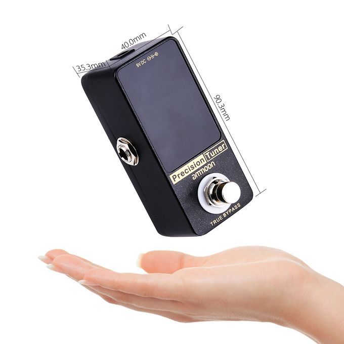 Ammoon Precision Chromatic Tuner Pedal Large LED Display