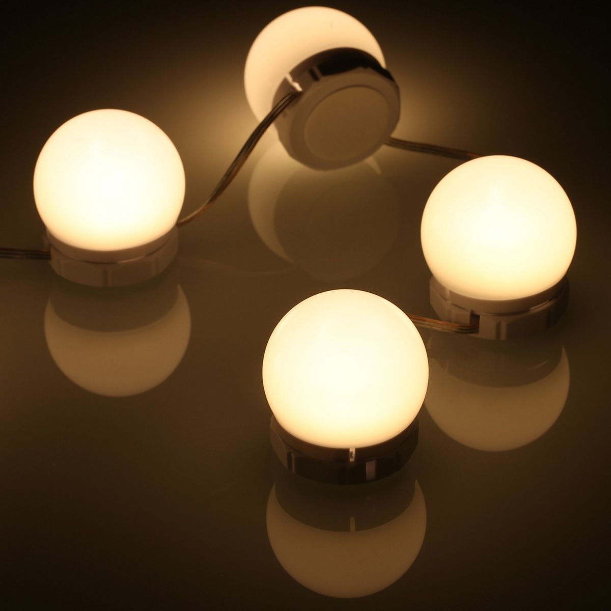 LEDs Vanity Mirror Lights Kit With 10 Light Bulbs 3 Color