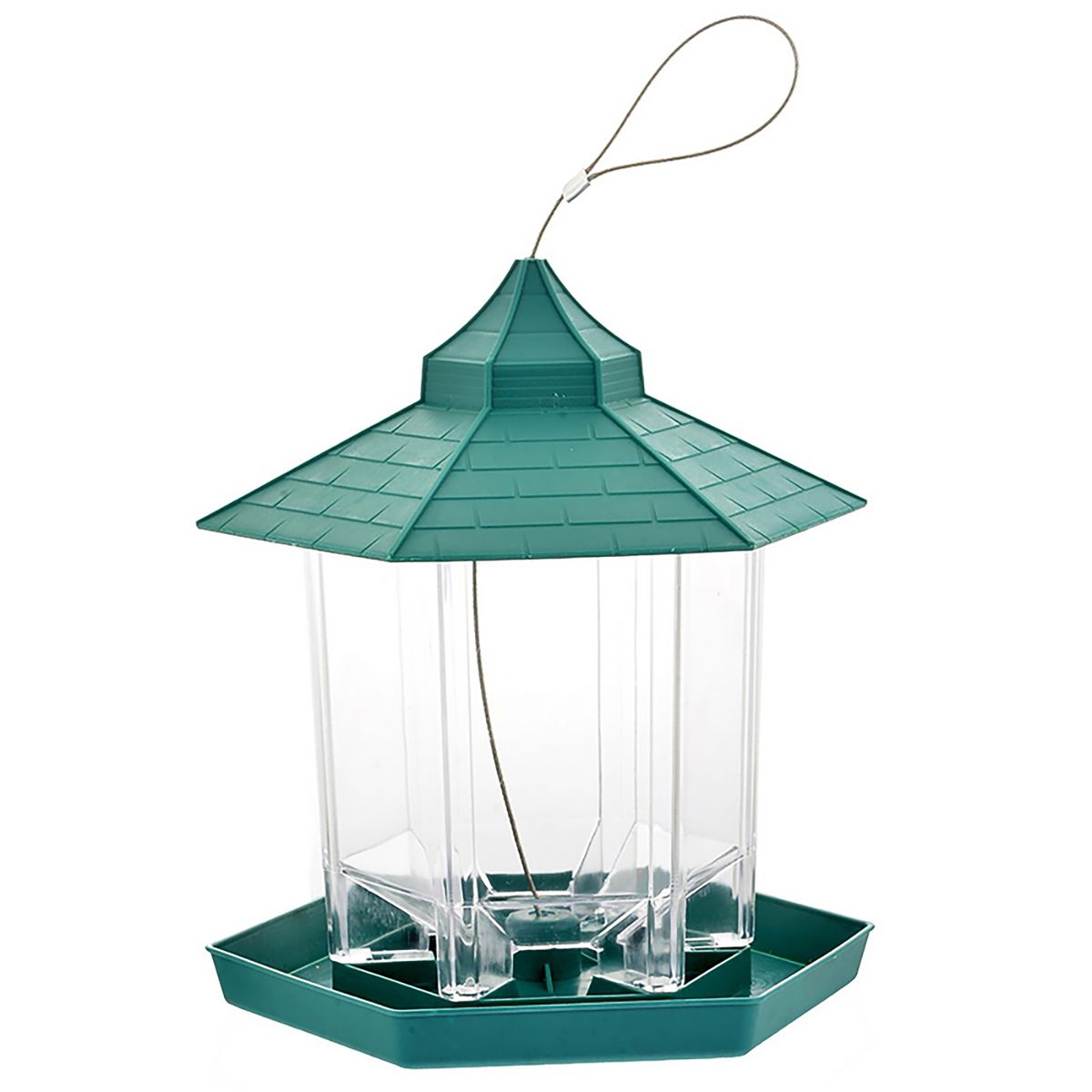 Plastic Hanging Bird Food Container Waterproof Outdoor