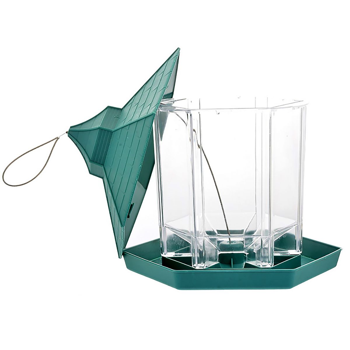 Plastic Hanging Bird Food Container Waterproof Outdoor