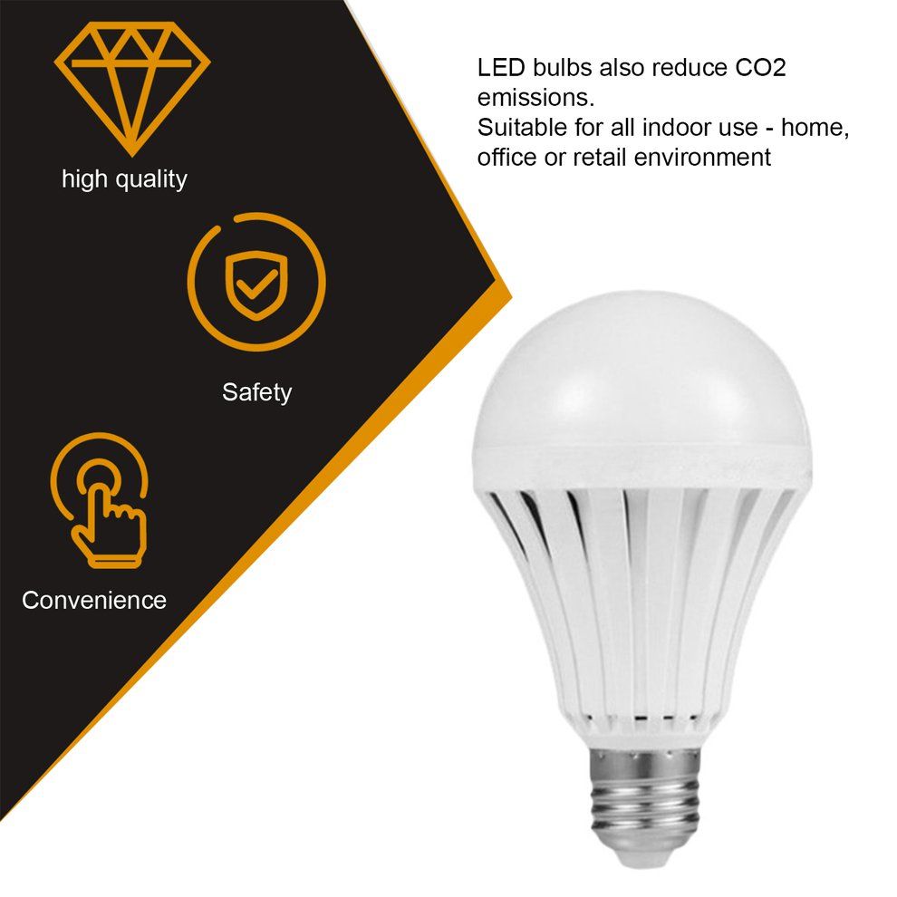 1 Pc 5W LED Emergency Bulbs E27 B22 Bulb Rechargeable Lighting Lamp 220V