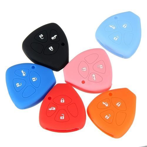 3 Button Silicone Remote Key Cover Fit For Toyota Avensis Rav4 Scion Fob Case