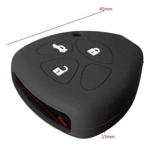 3 Button Silicone Remote Key Cover Fit For Toyota Avensis Rav4 Scion Fob Case