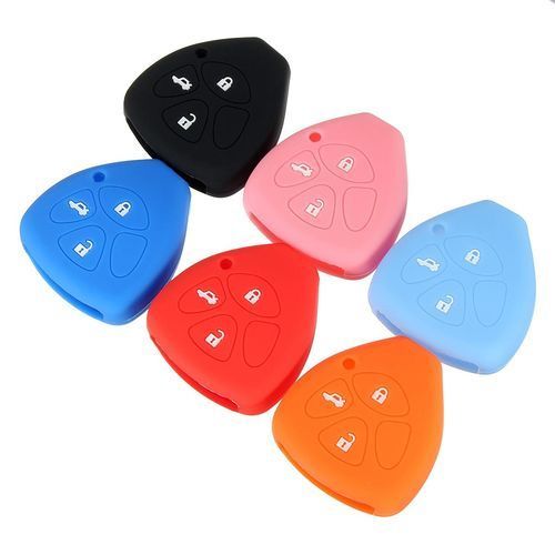 3 Button Silicone Remote Key Cover Fit For Toyota Avensis Rav4 Scion Fob Case
