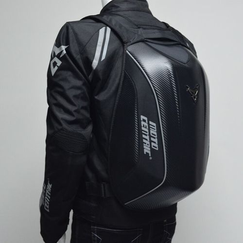 Motorcycle Knight Bag Motocross Riding Racing Storage Bag Carbon Fiber Motorbike Helmet Backpack HLS