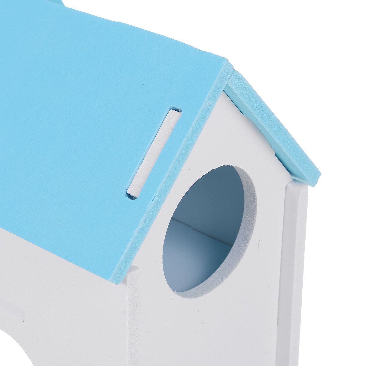 Garka Hamster House Toy No Cracking No Moth Eaten Waterproof Anti- Substances Double Layer Play Rest Place Relieve 5.9x6.7x3.9In -- Blue / Pink Blue