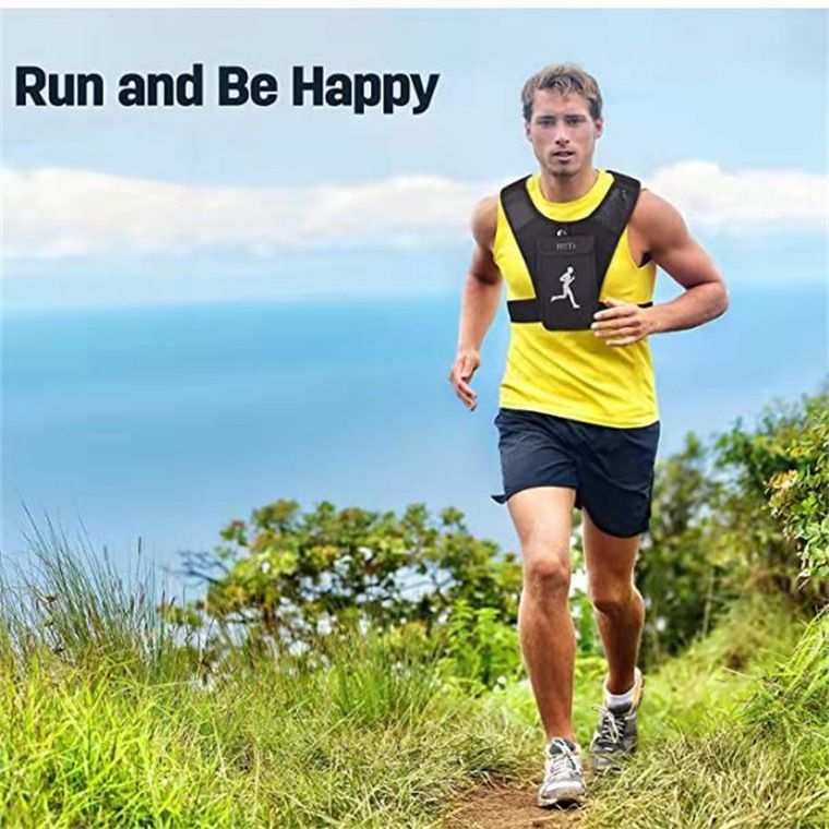 Lightweight Waterproof Running Vest With Phone Holder