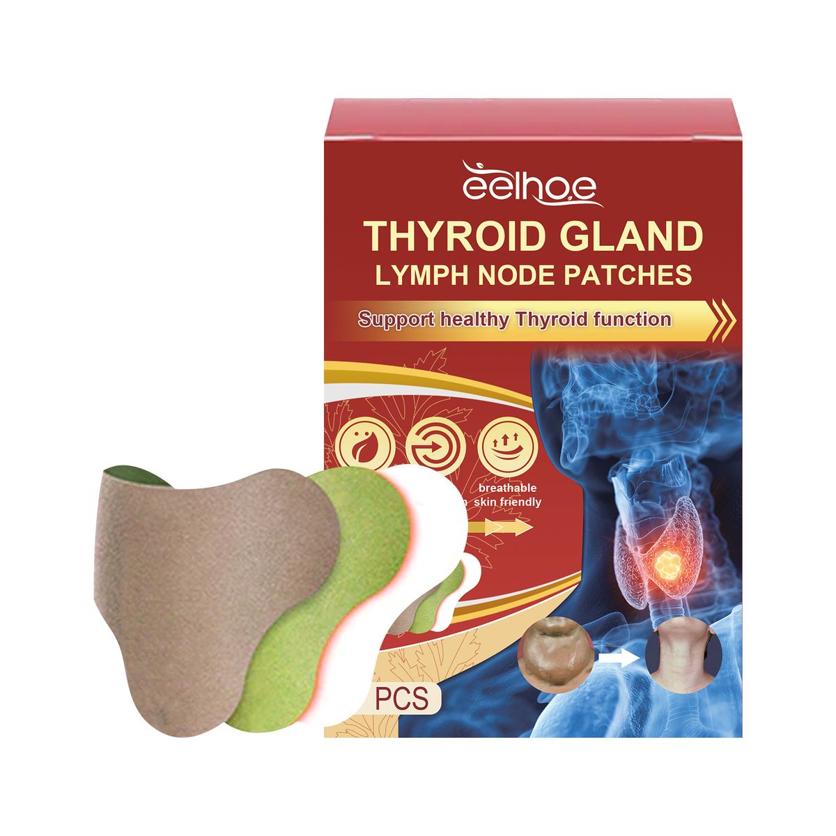 7Pcs Lymphatic Detox Patches Neck/Armpit