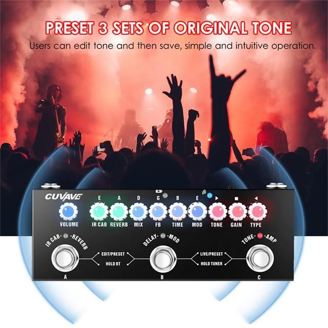 Multifunctional Electric Guitar Combined Effect Pedal