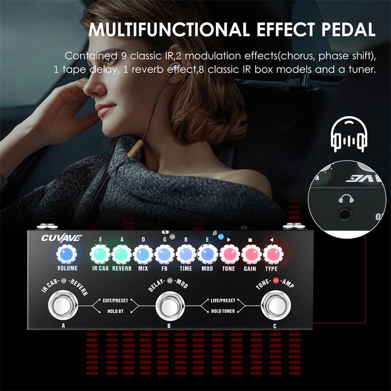 Multifunctional Electric Guitar Combined Effect Pedal