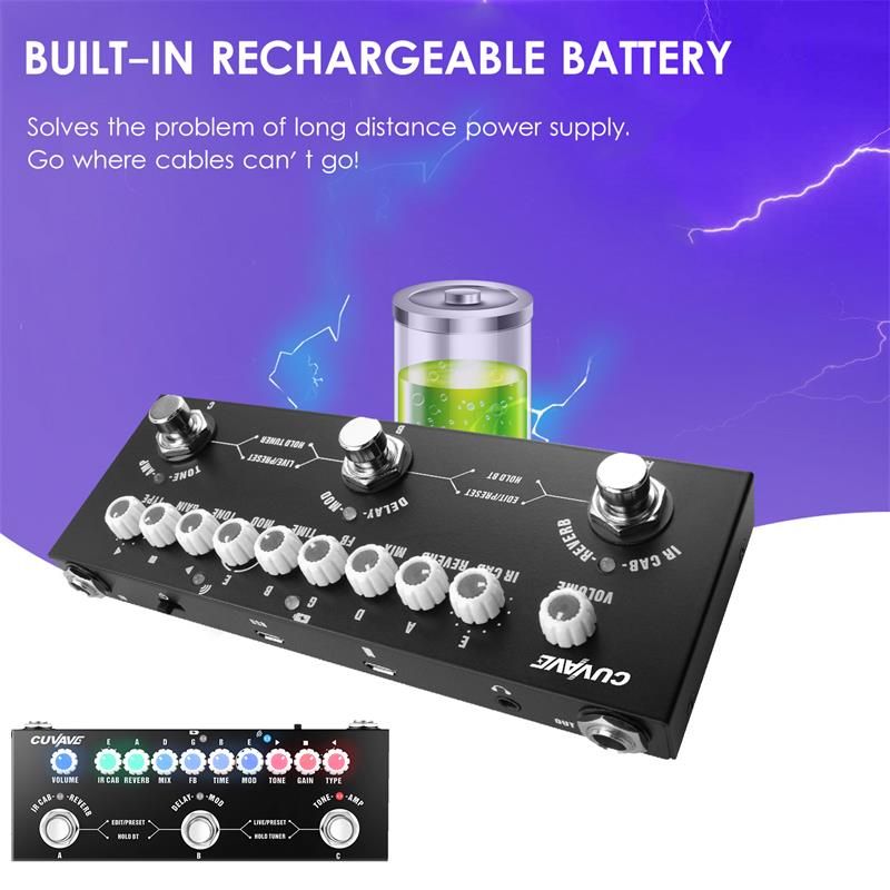 Multifunctional Electric Guitar Combined Effect Pedal