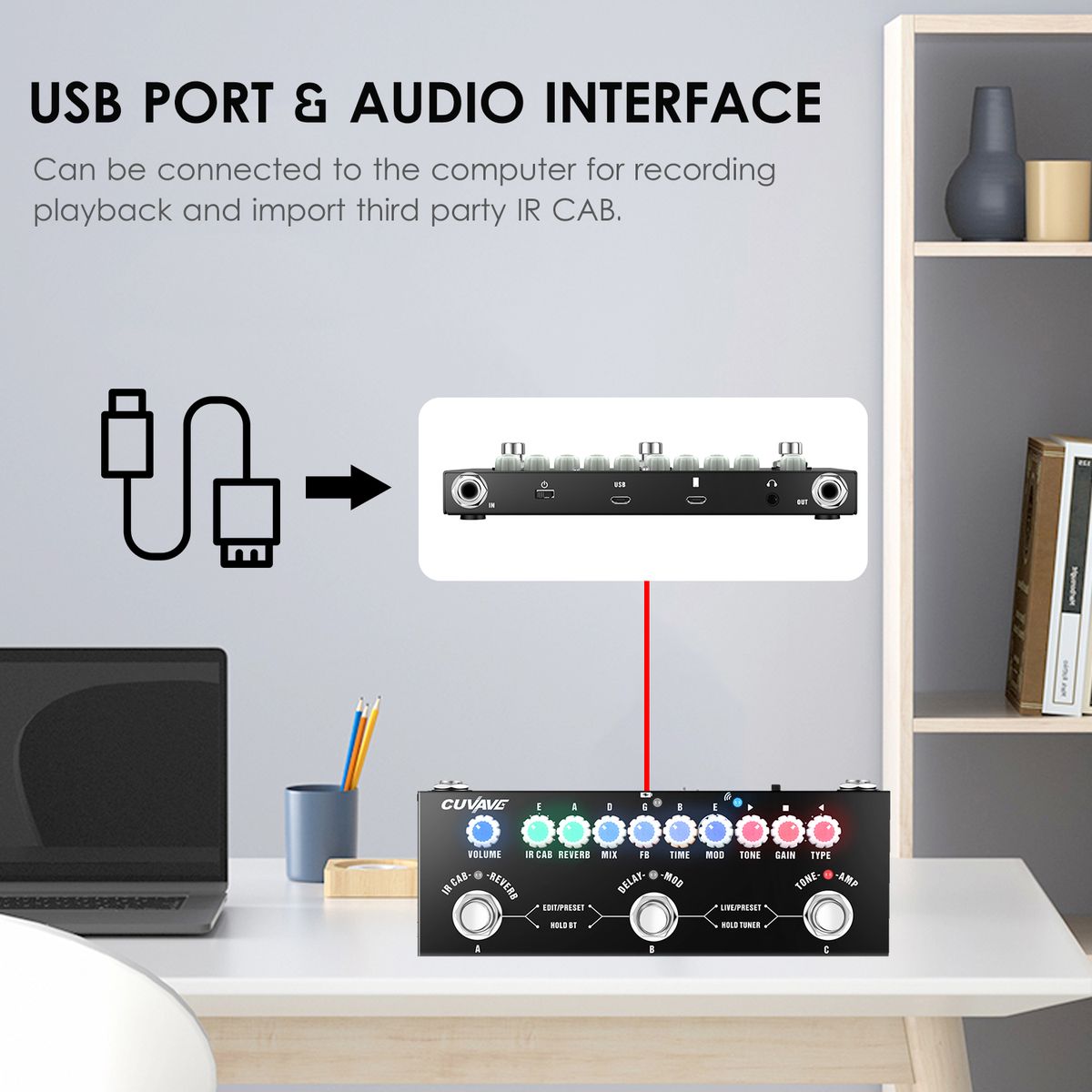 Multifunctional Electric Guitar Combined Effect Pedal