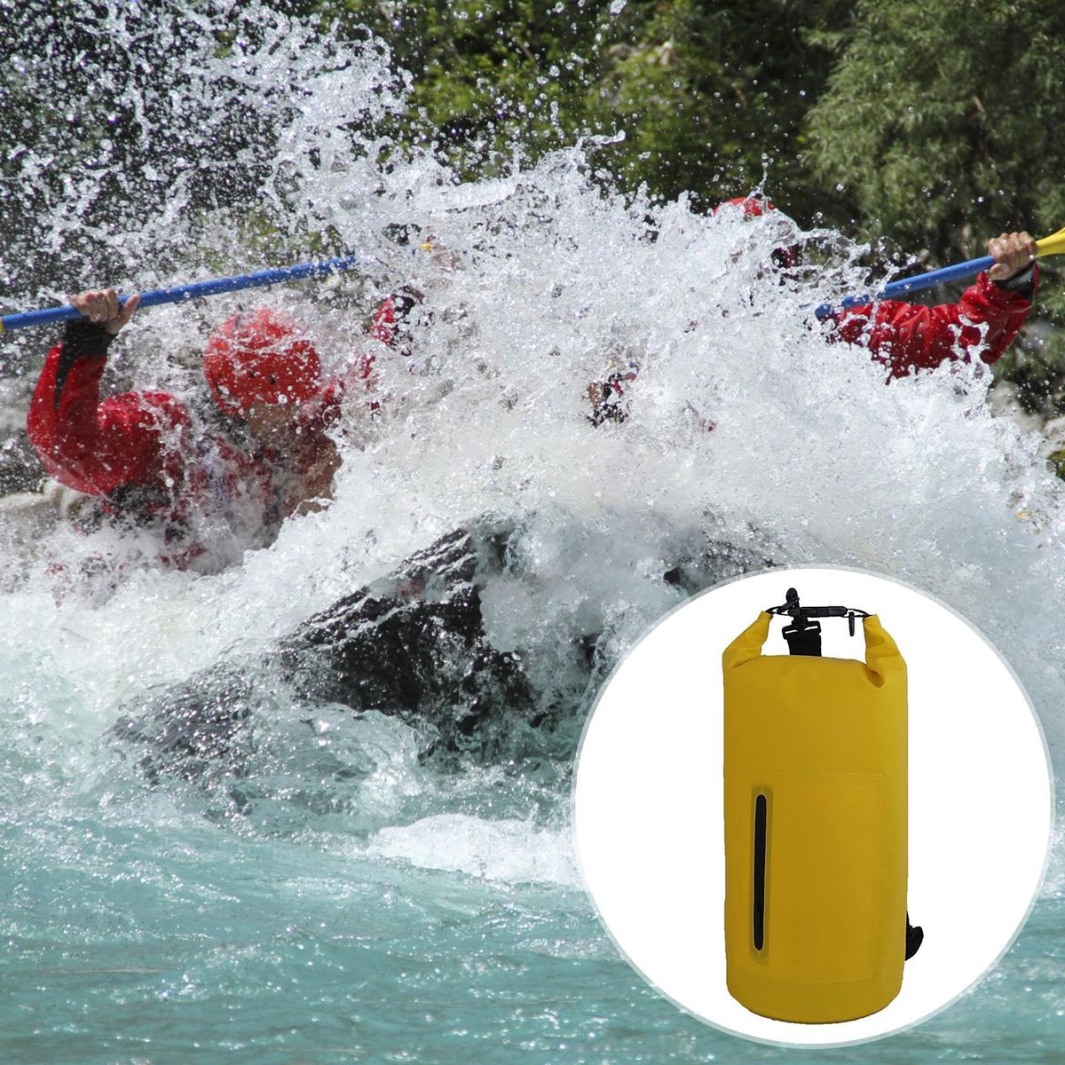 Bucket Bag Mountaineering Drifting Rafting Bag Yellow