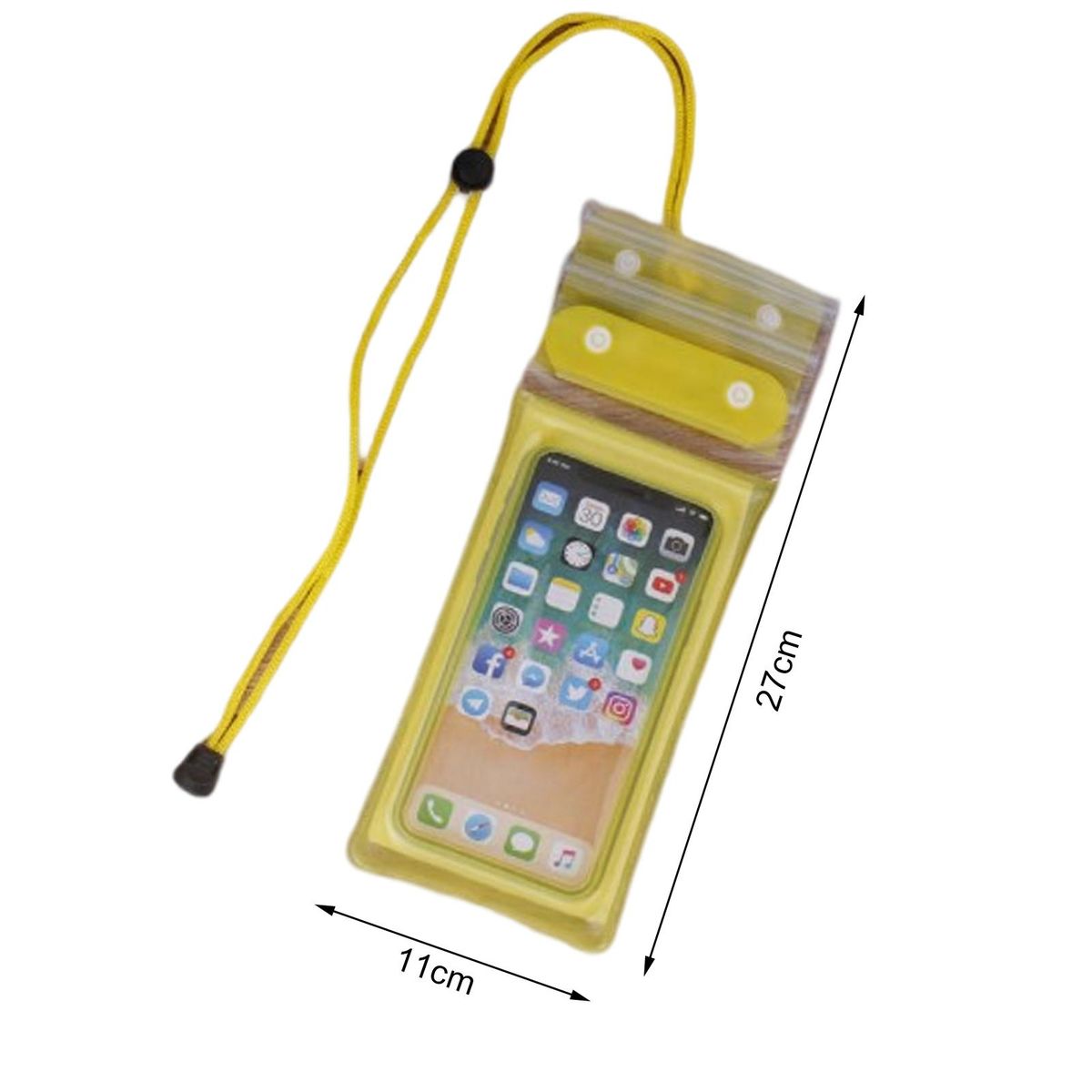 Waterproof Phone Bag Universal Phone Water Resistant Bag Yellow