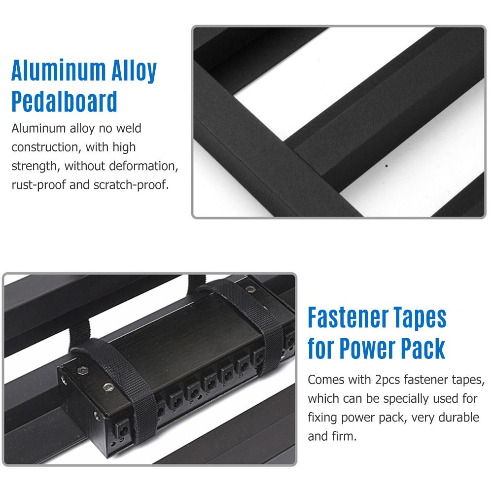 Large Size Guitar Effect Pedal Board Aluminum Alloy