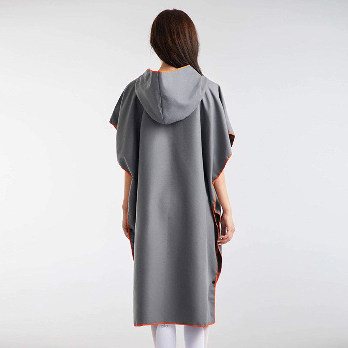 Lightweight Changing Robe Dry-off Changing Robe Super Soft Extra Long Dark Gray