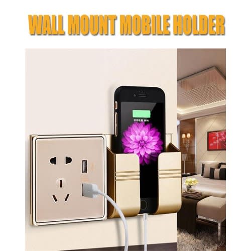 Wall Mount Cell Phone Charger & Holder