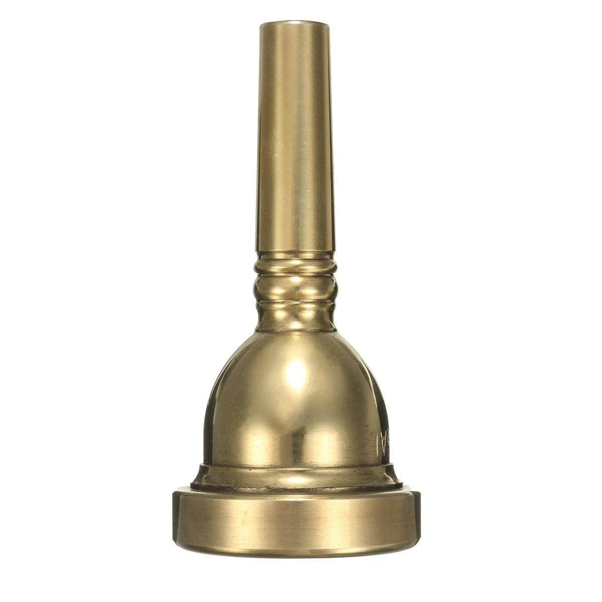 Gold Plated Baritone Trombone Mouthpiece 6-1/2AL For Vincent Bach Large Shank