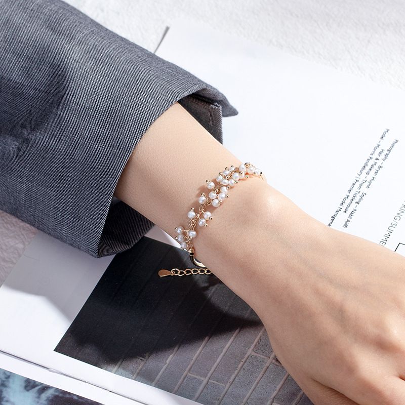 Pearl Bracelet Starry Sky Ins Bracelet Ornament Special-Interest Design Student Girlfriends Female Birthday Present