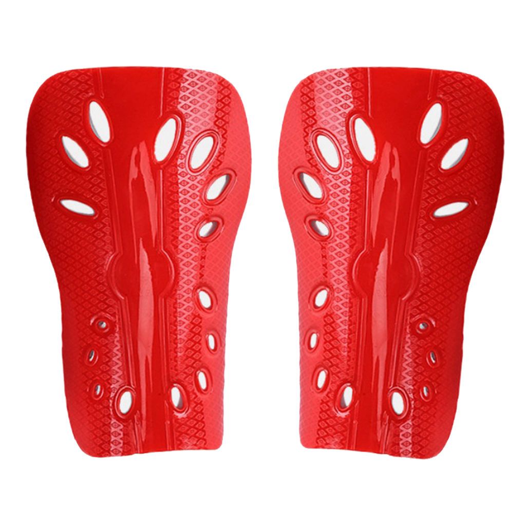 Soccer Football Shin Guards Pads Shinguard Protector Girl Boy Red
