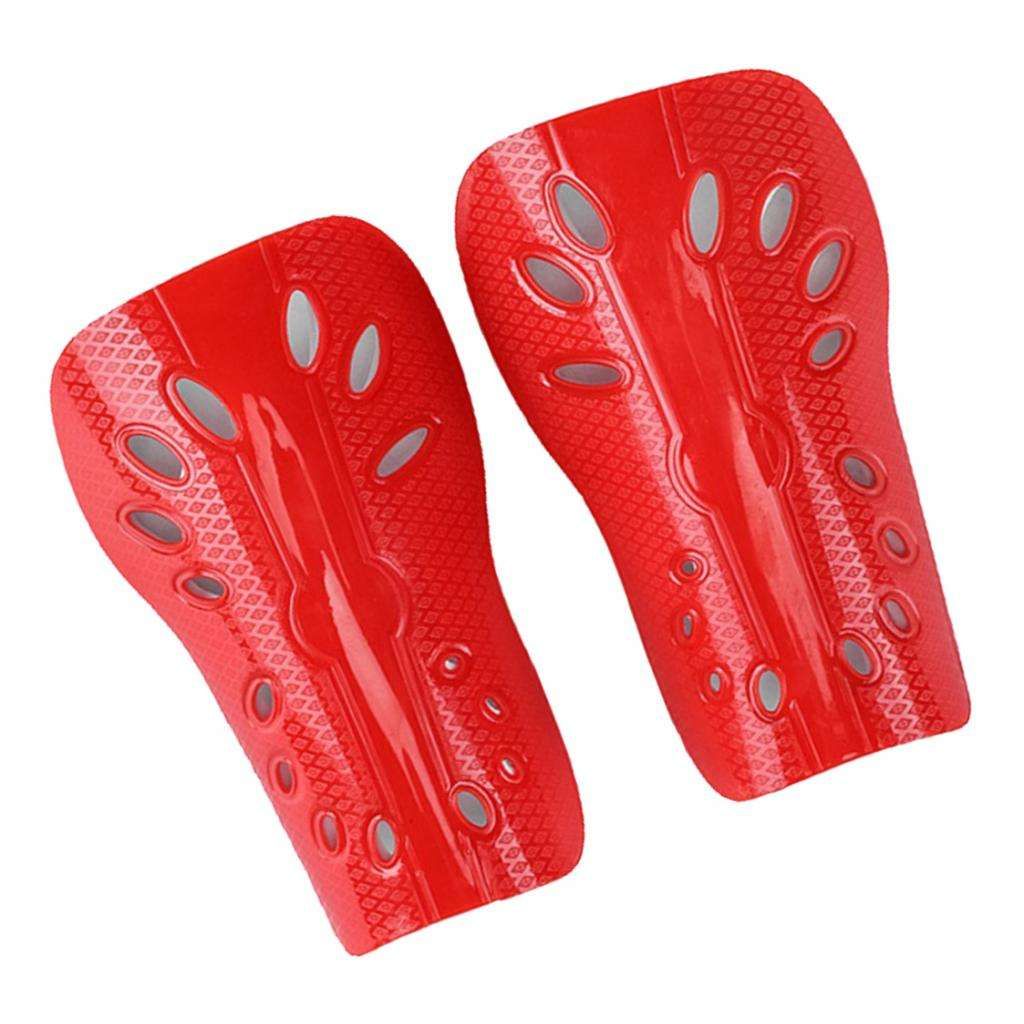 Soccer Football Shin Guards Pads Shinguard Protector Girl Boy Red