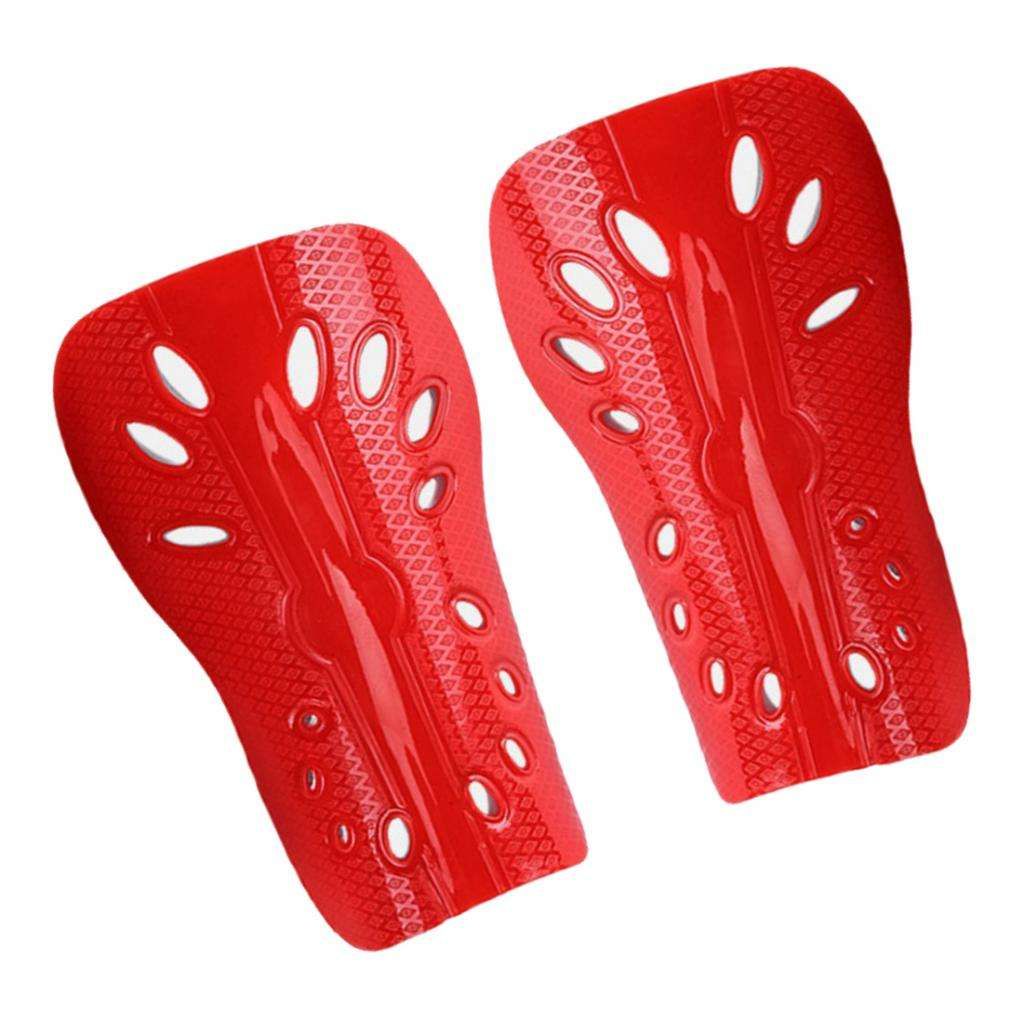 Soccer Football Shin Guards Pads Shinguard Protector Girl Boy Red