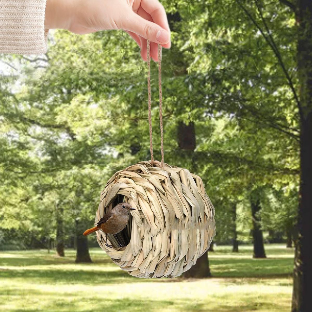 Hanging Bird Hut Outdoor Indoor Small Parrot Hammock