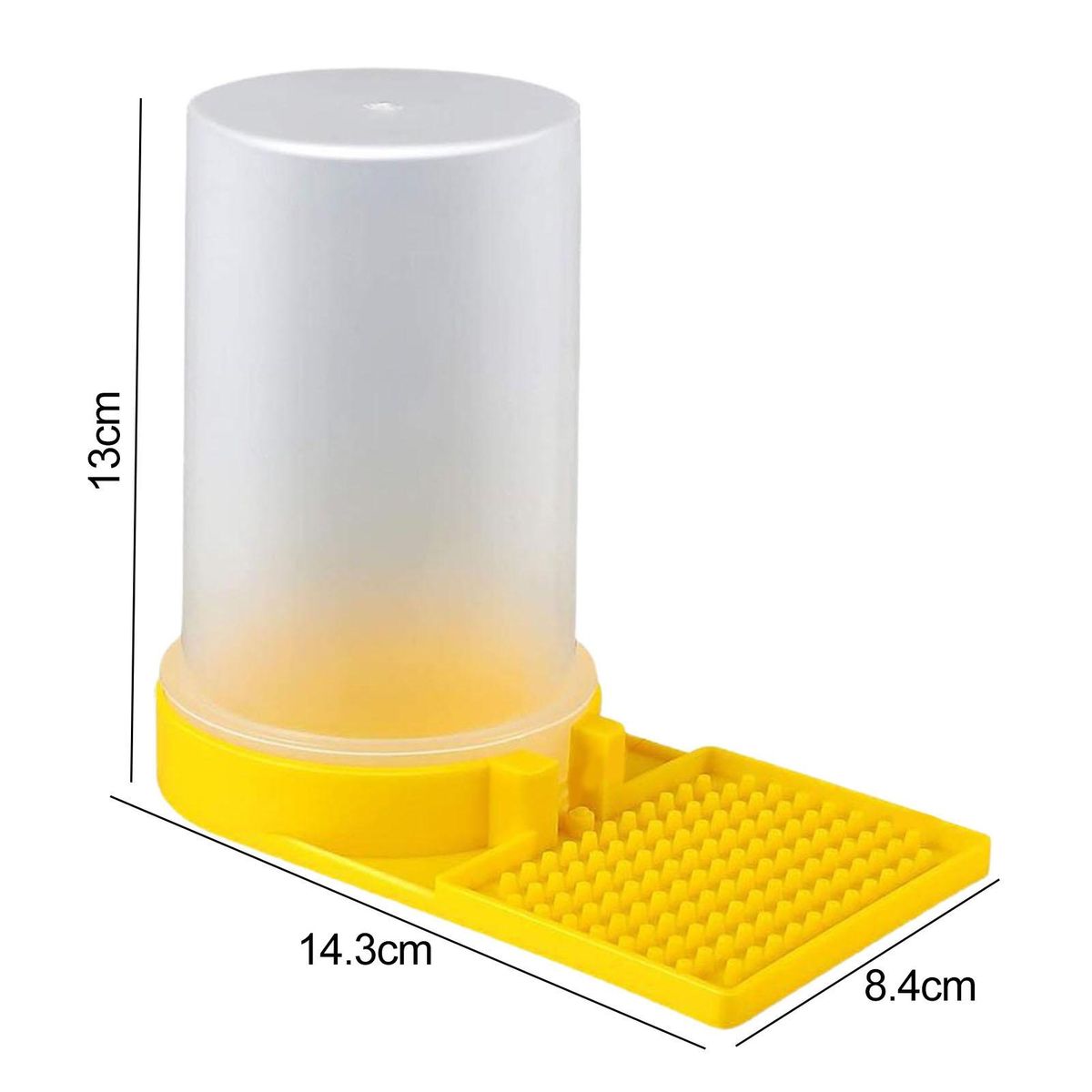 Bee Waterer Beehive Entrance Feeder Watering Station 3pcs Transparent Yellow