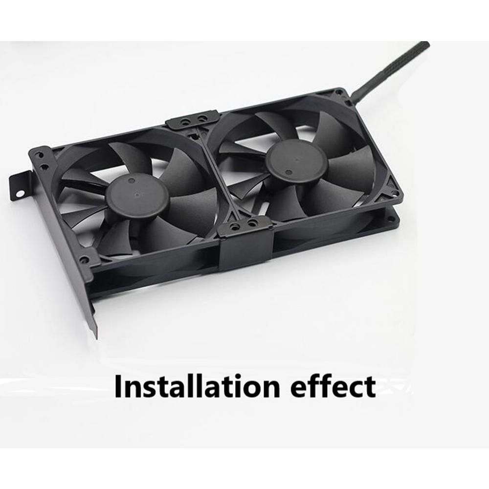 Fan Mount Rack for Graphics Video Mount 8cm Dual Cool Fan Br