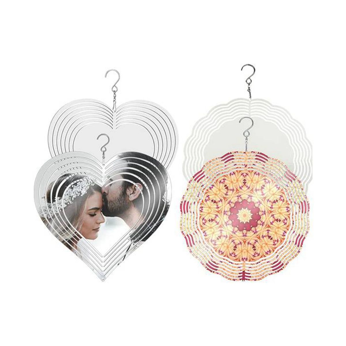 4Pcs Sublimation Wind Spinner Blanks 8 Inch 3D Wind