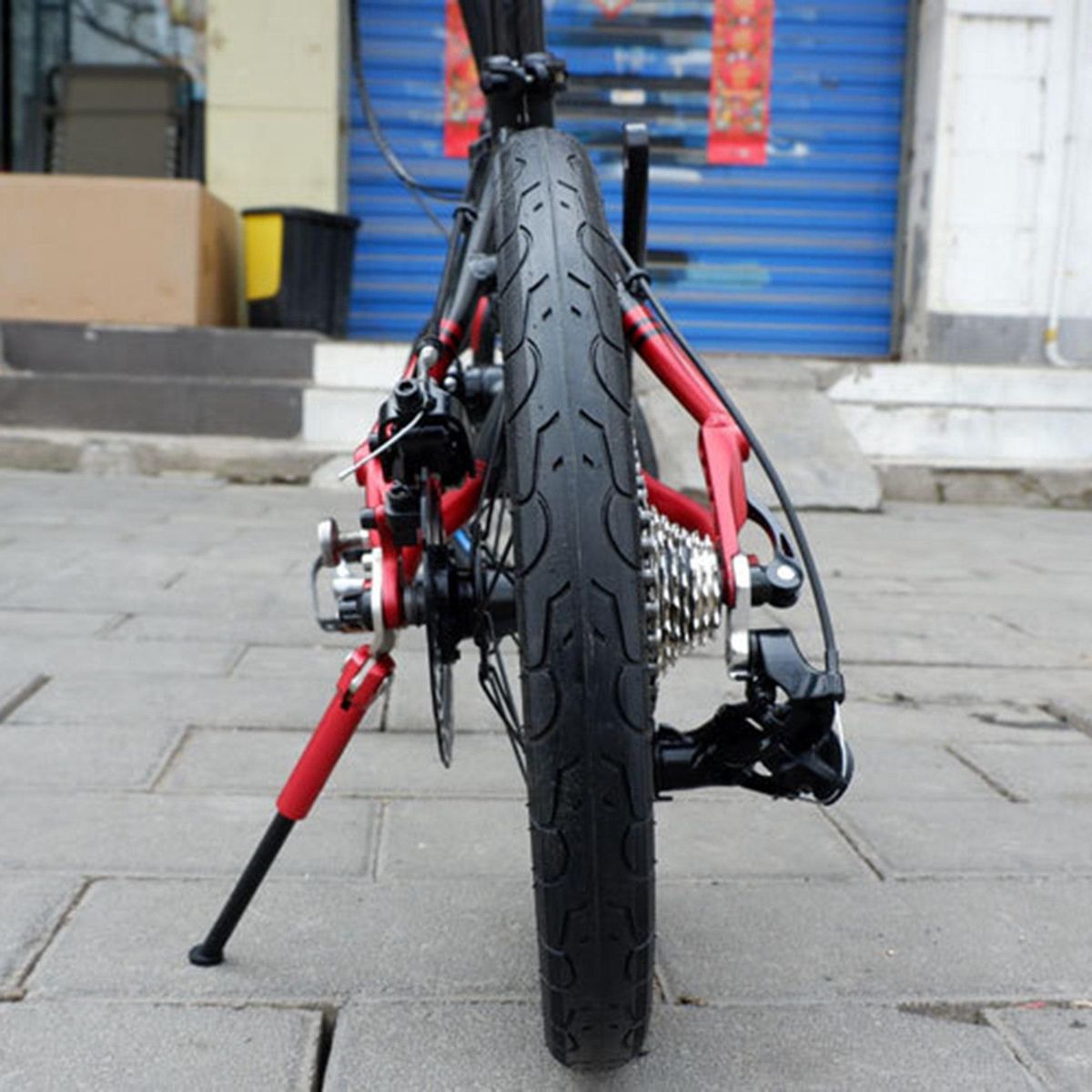 Folding Bike Kickstand for K3 412 Side Bracket Red
