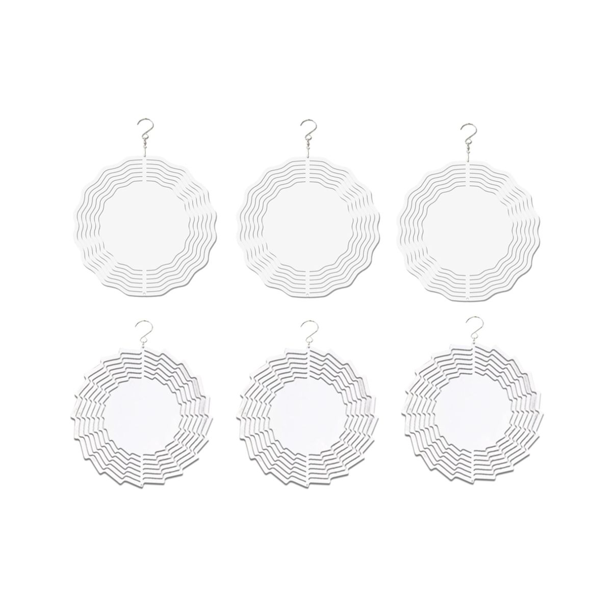 8 Inch 3D Wind Spinner Hanging Sublimation Wind Spinners for Garden Indoor Outdoor Window Decor Patio Deck Displays