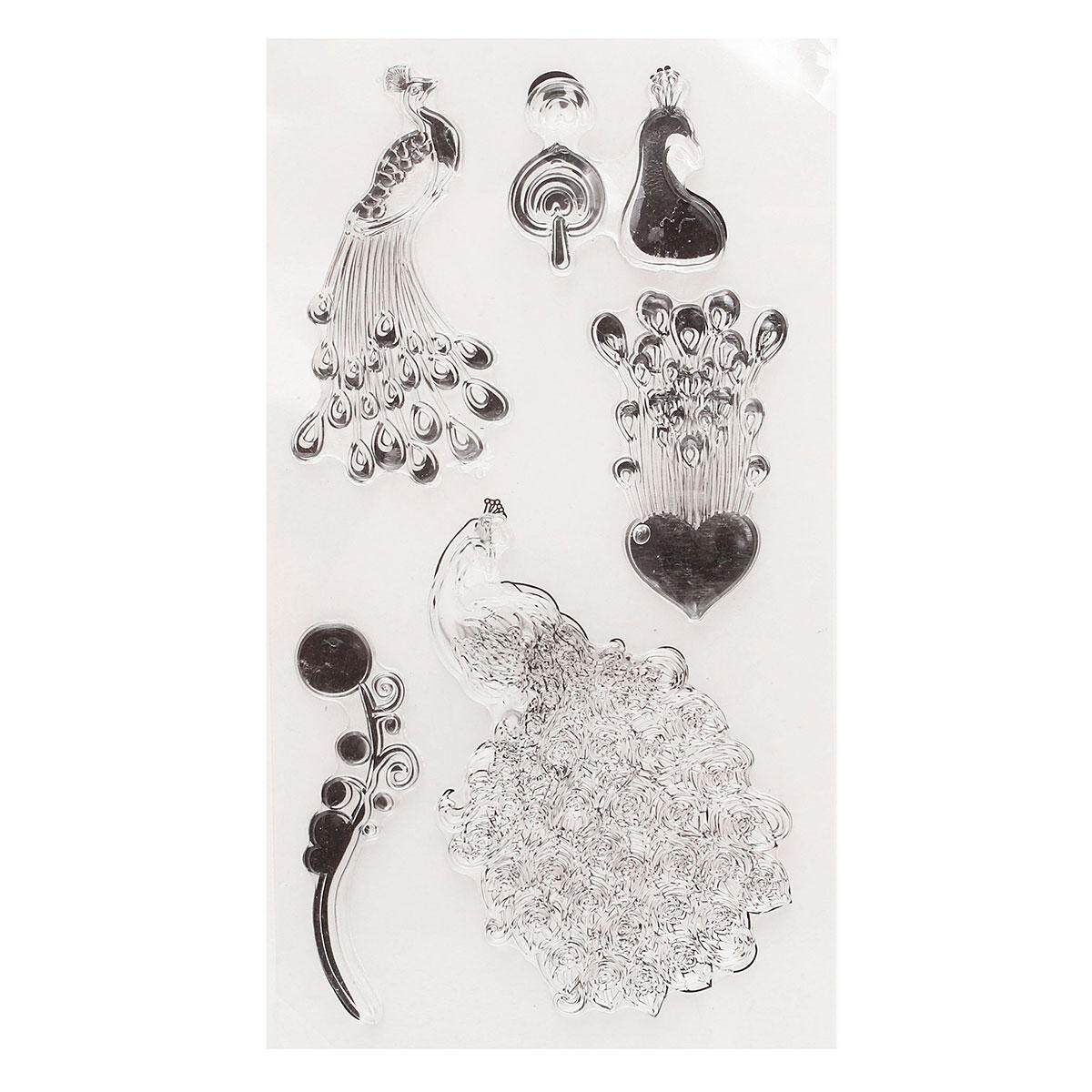 Vintage Penny Black Clear Rubber Stamp Cling Set Scrapbooking Transparent Card Apricot