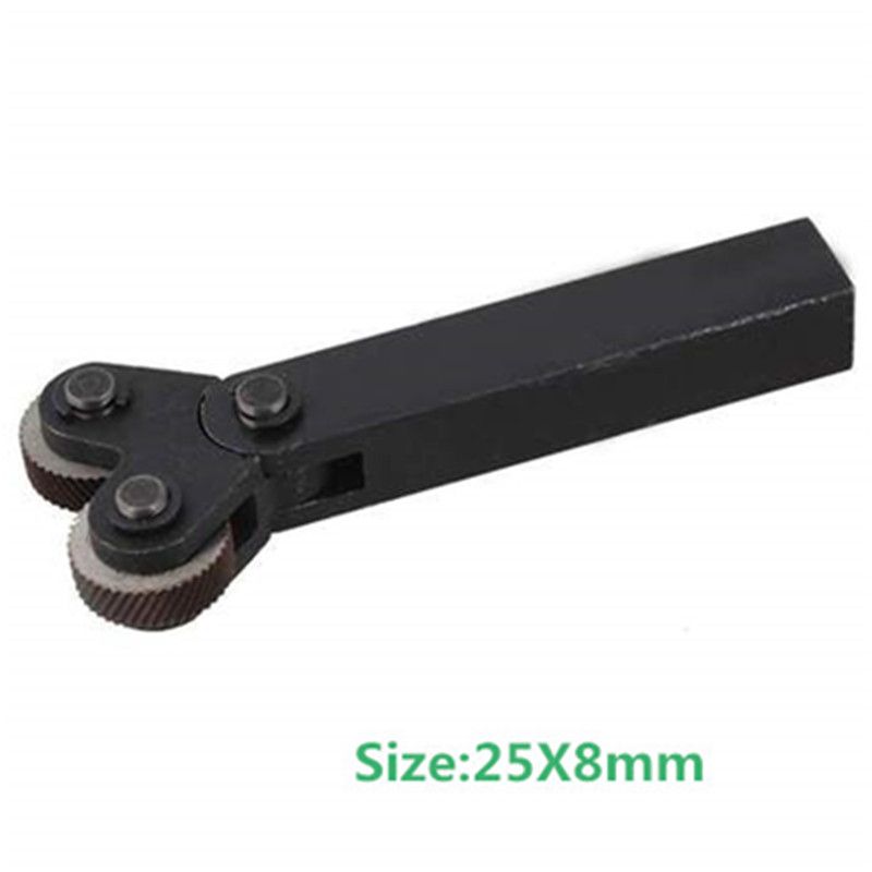 Dual Wheel Knurling Tool Kit 7pcs 0.5mm 1mm 2mm Wheel Linear Pitch Knurl Set Steel La