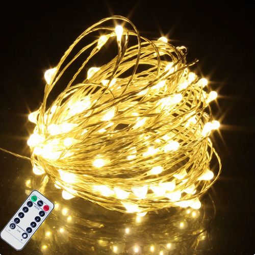 Fairy Lights 10m 100 LEDs String Lights USB Remote Control