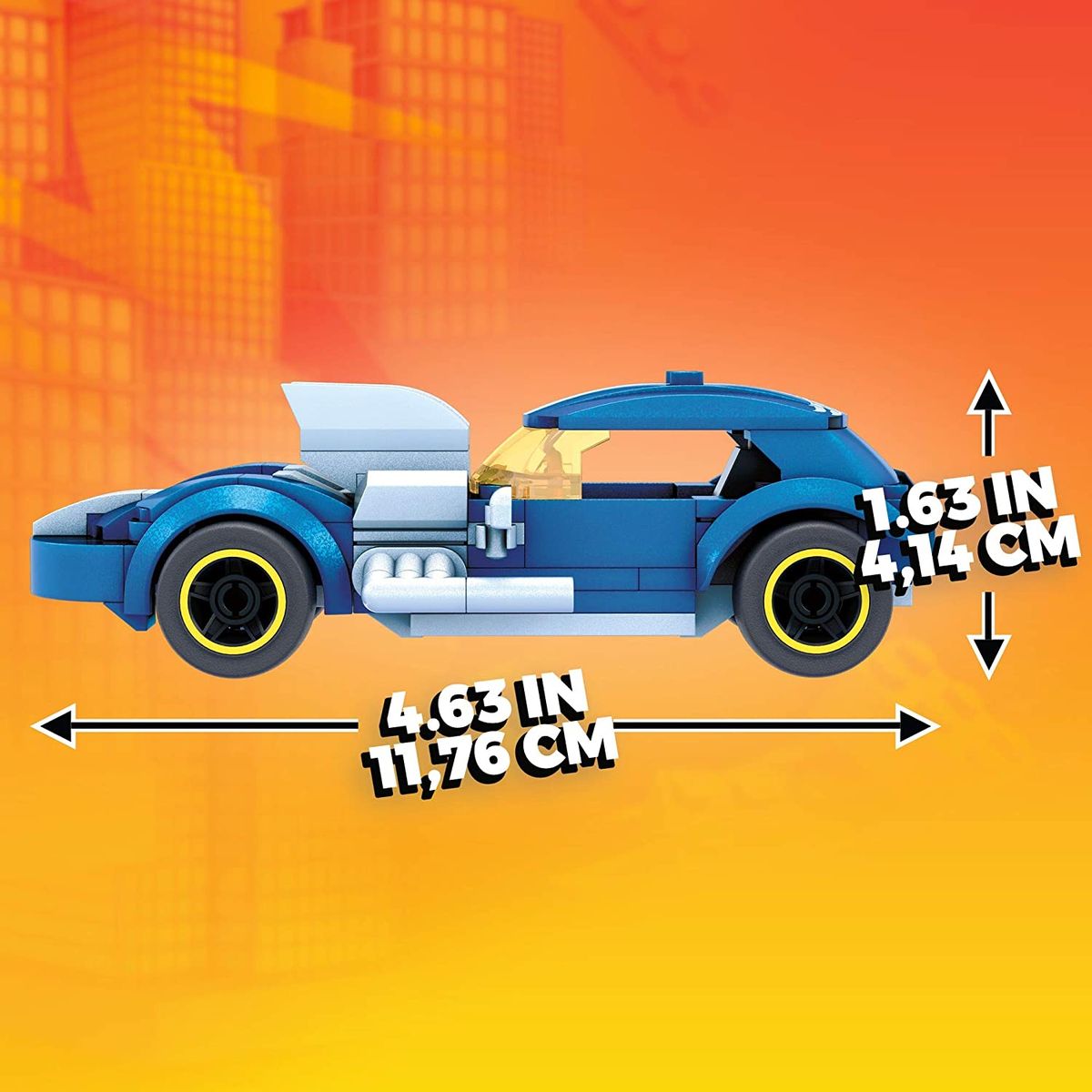 Construx GVM31 Hot Wheels Twin Mill Blue