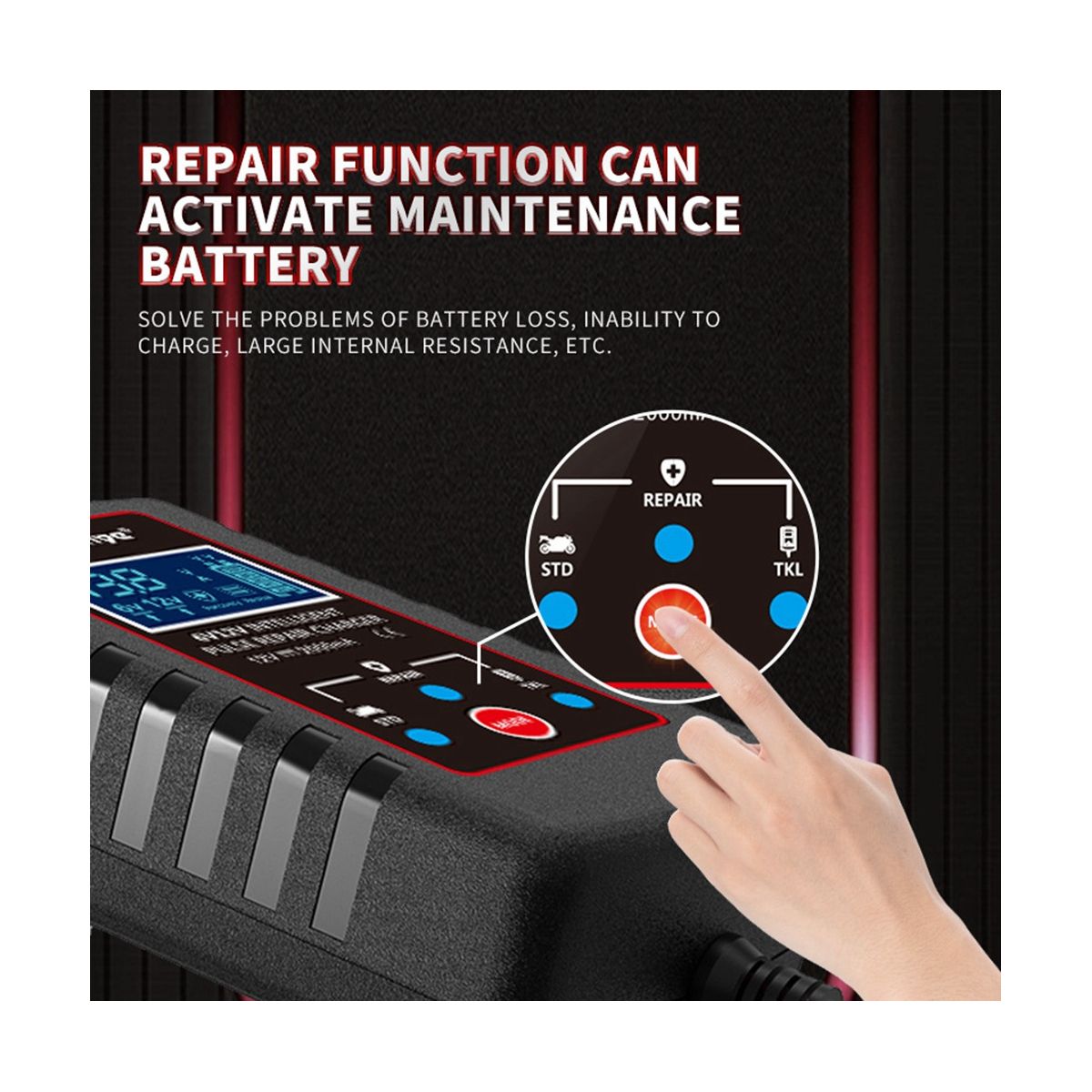 6V 12V Fully Automatic Smart Charger 2A High Power