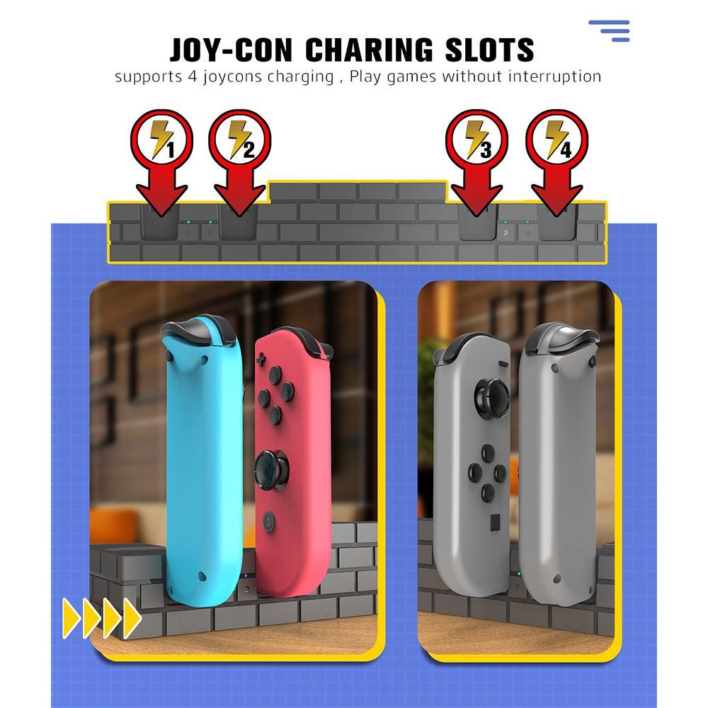 For Joy-Con Controller Charger Dock Stand Station Holder