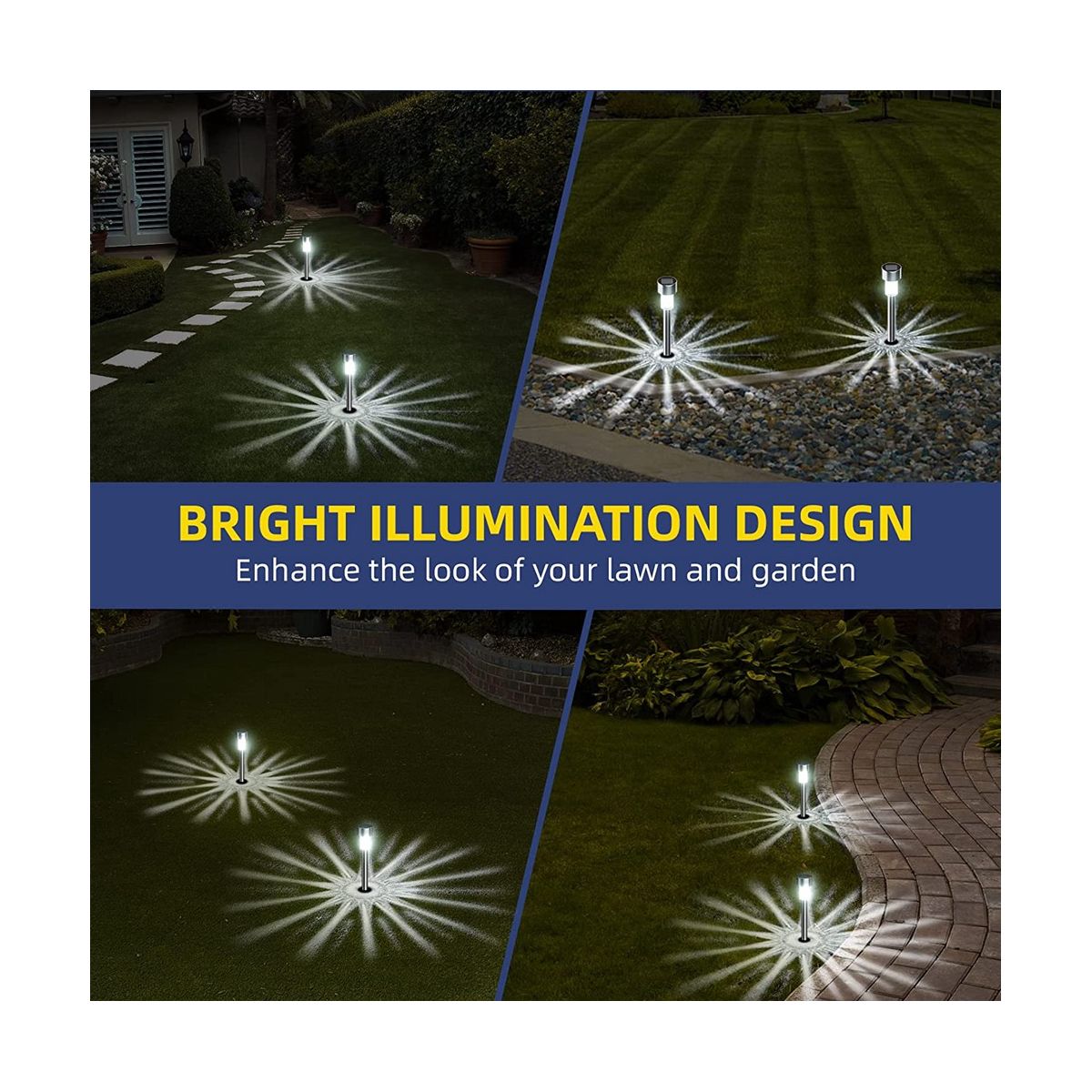 Outdoor Waterproof Solar Lights 12 Pack, Solar Garden