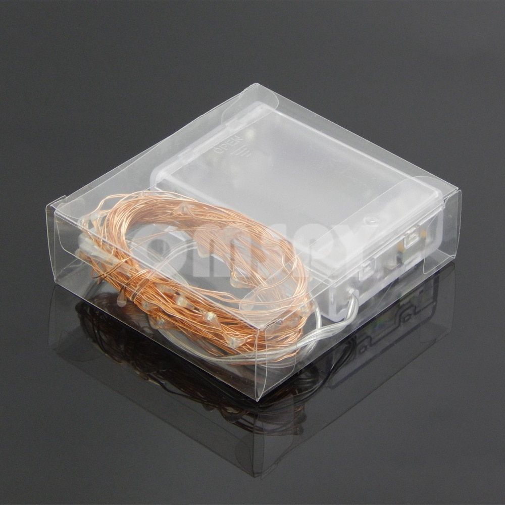 LED String Lights Copper Wire 2M/3M/5M/10M Waterproof Holiday LED Strip Lighting For Fairy Christmas Wedding Party Decoration--Warm White--3M 30LEDS