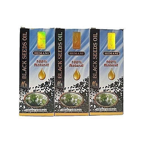 Three Packs Of Hemani Blackseed Oil 125ml - 3packs