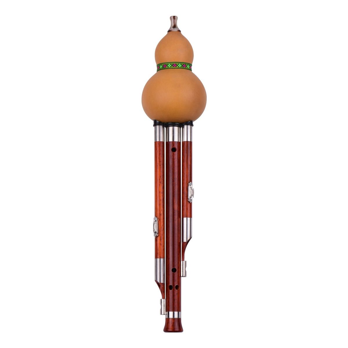 3 Tone C-Key Hulusi Gourd Cucurbit Flute Solid Wood Pipes