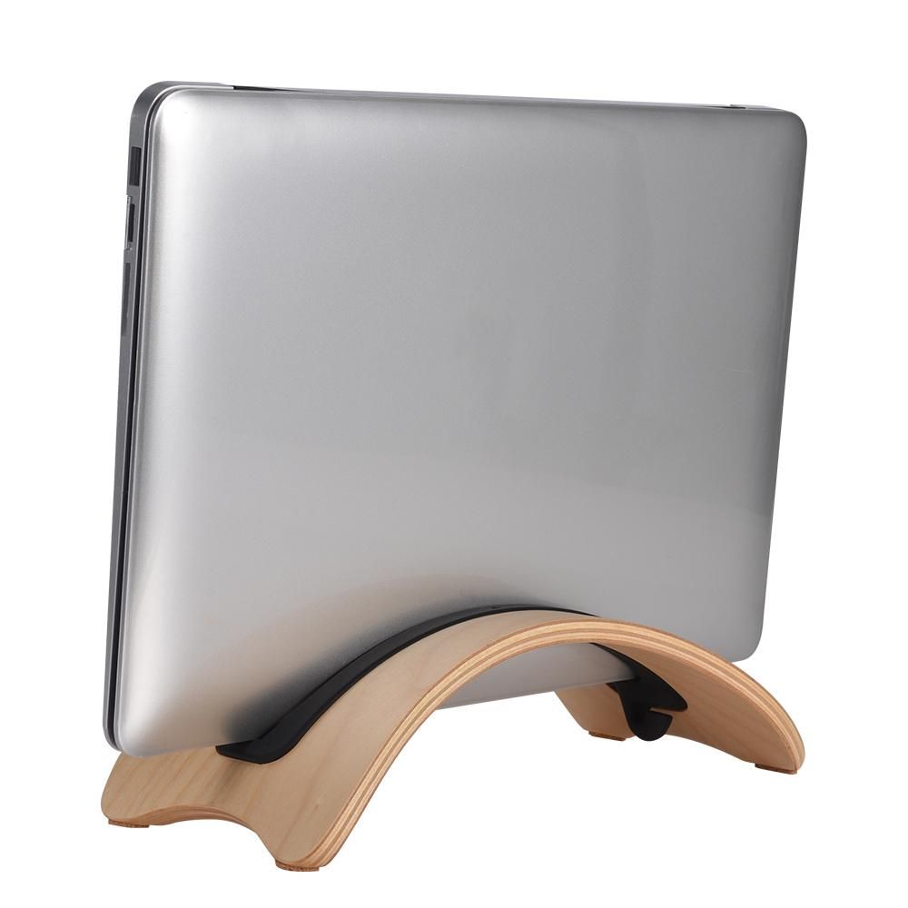 Samdi Natural  Simple Wood Vertical Desktop Stand Holder Display Stander Replacement for Apple Macbook Air