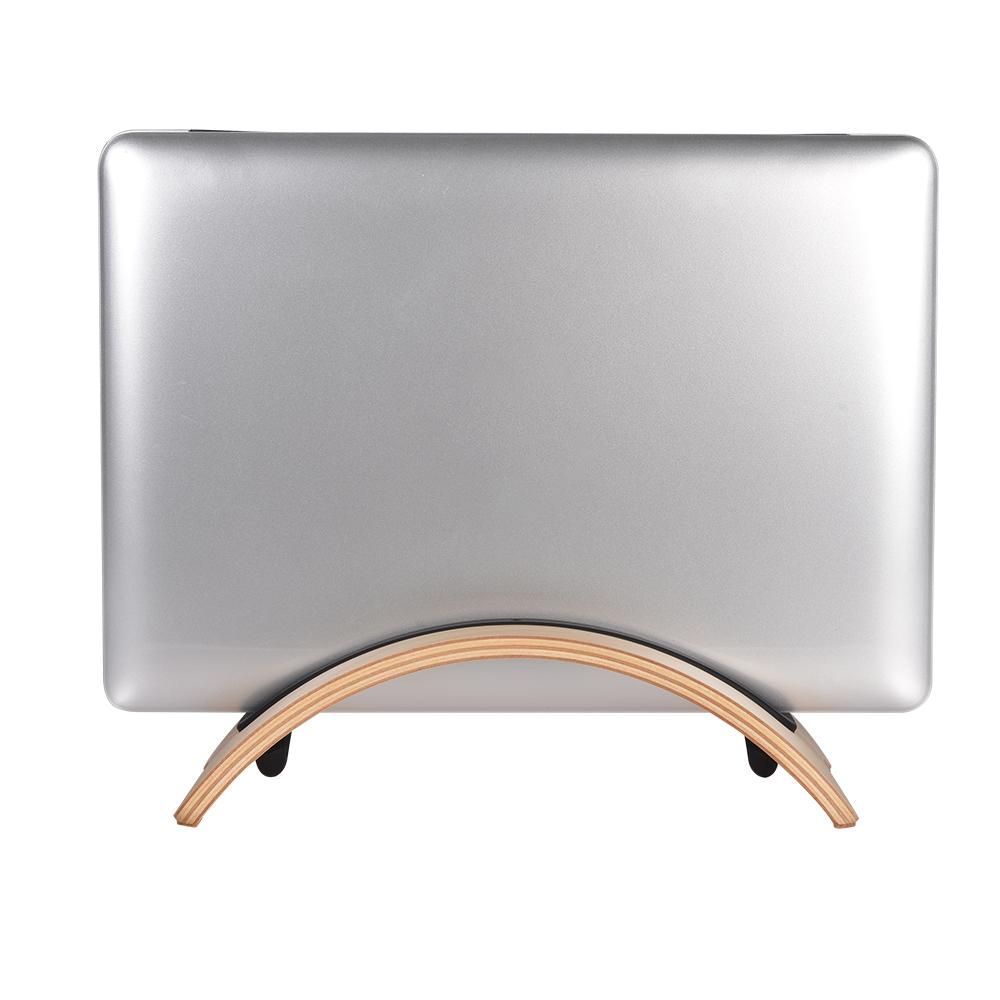 Samdi Natural  Simple Wood Vertical Desktop Stand Holder Display Stander Replacement for Apple Macbook Air