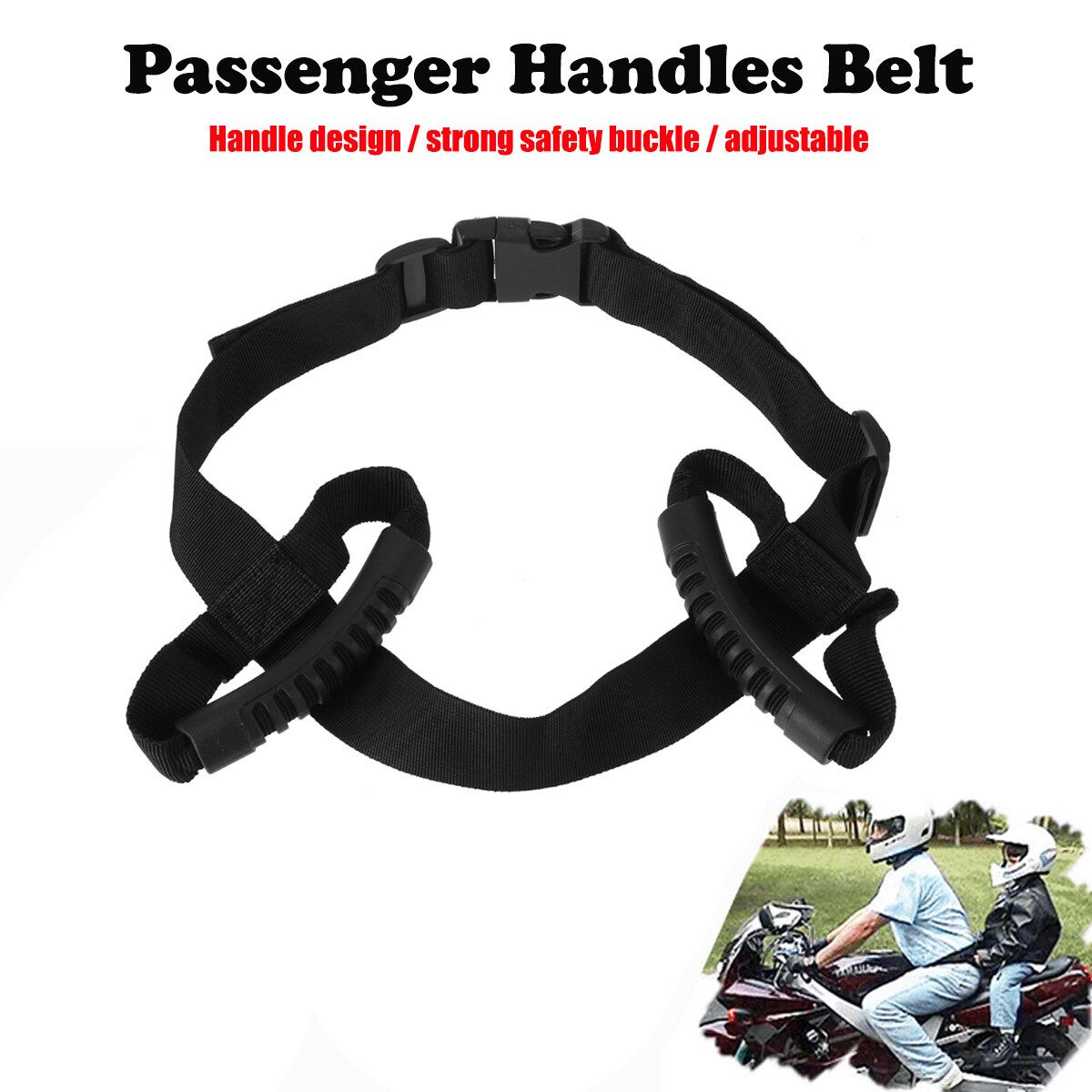 Motobike Pillion Passenger Love Handles Motorbike Rider Safety Belts