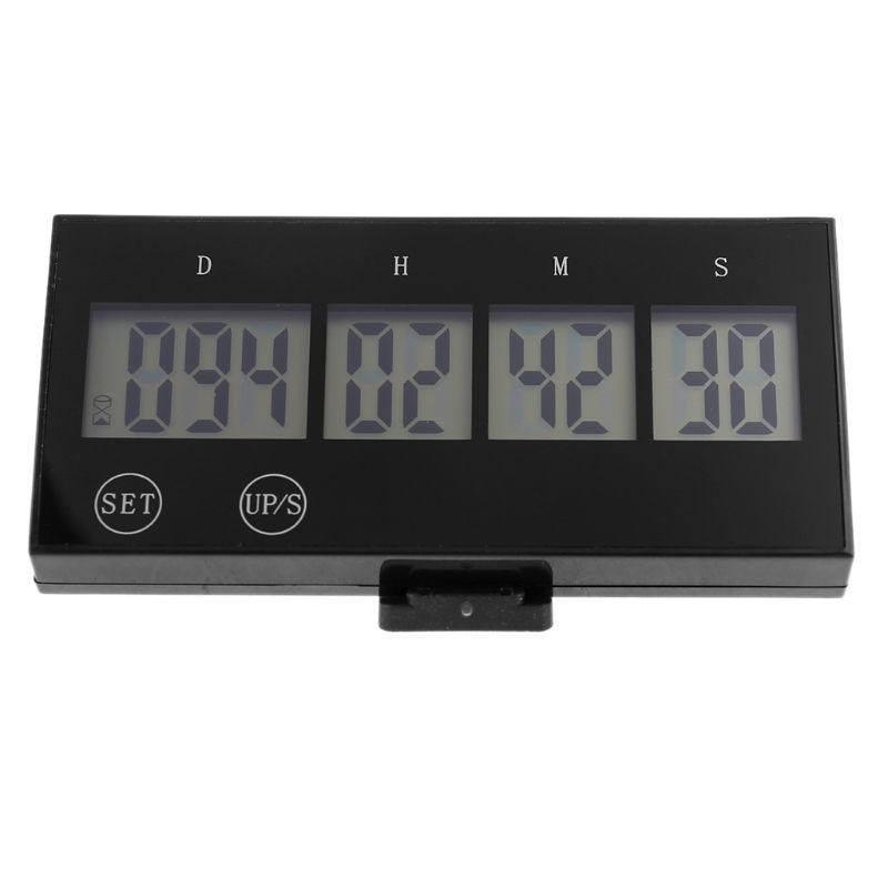 Digital Timer Countdown 999 Days Clock Touch Key LCD Large Screen Event Reminder U50E