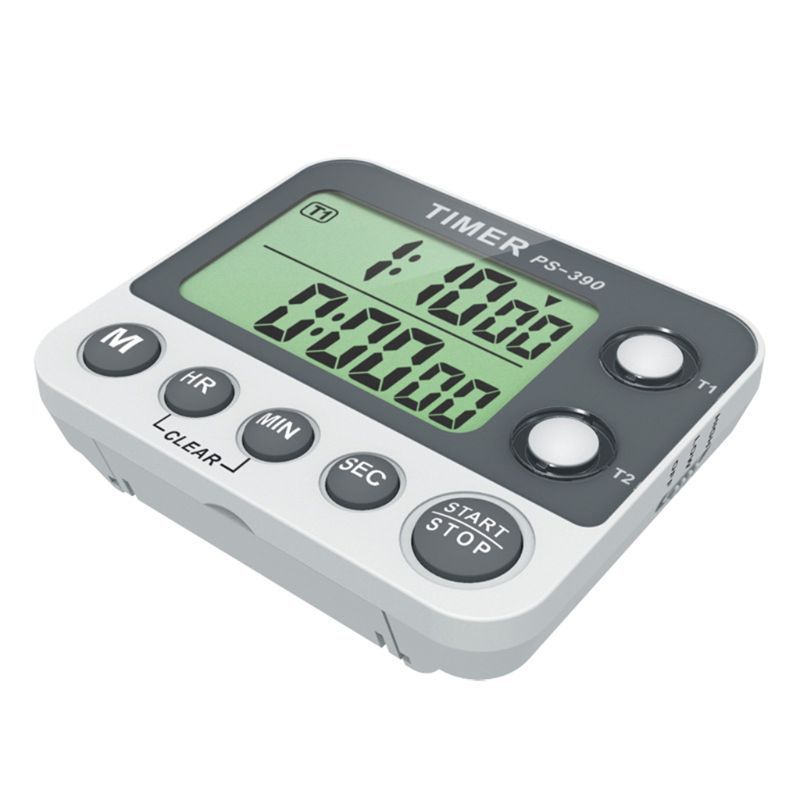2 Channel Timer Stopwatch Kitchen Cooking Countdown Alarm Clock Reminder 0.01s M7DA