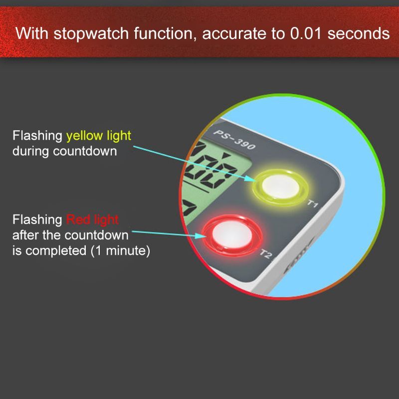 2 Channel Timer Stopwatch Kitchen Cooking Countdown Alarm Clock Reminder 0.01s M7DA