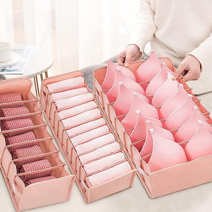 Underwear Drawer Organizer For Storing Bras, Panties, Socks