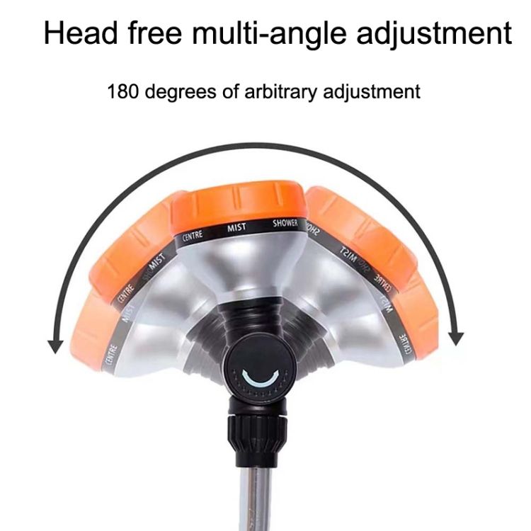 Garden Car Wash Shower 8 Functional Thumb Long Rod Sprinkler +3 Mats